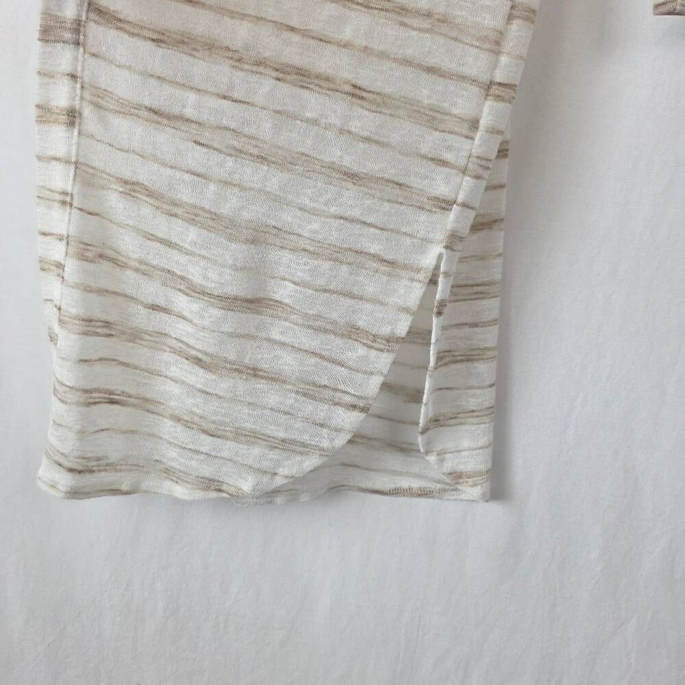 Maurices Long Open Front Striped Duster Cardigan M - Picture 9 of 10